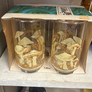 Vintage Libbey Mushroom Glasses